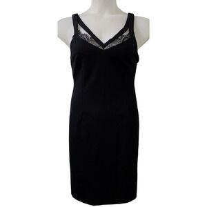 NWT Bold Elements Women's Medium Black Sheath Dress gothic chic dark feminine